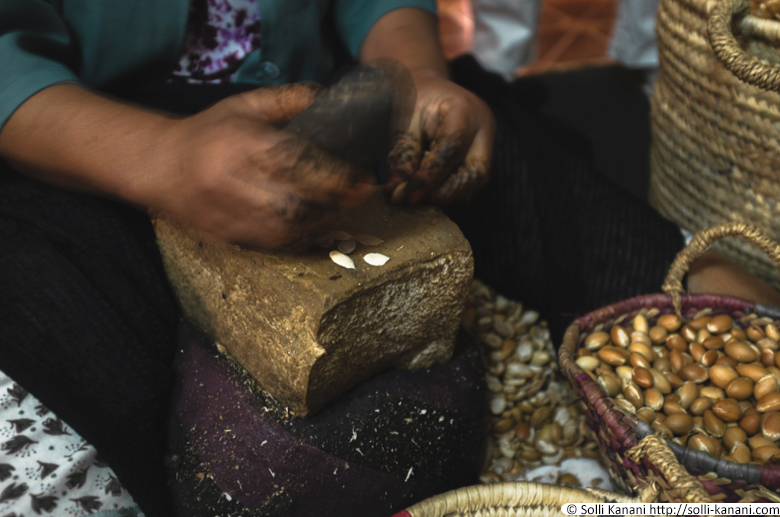 In the making of argan oil